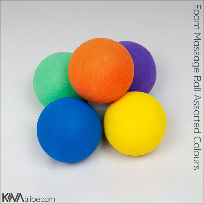 Foam massage ball 3cm (assorted colours) by Kiva Tribe