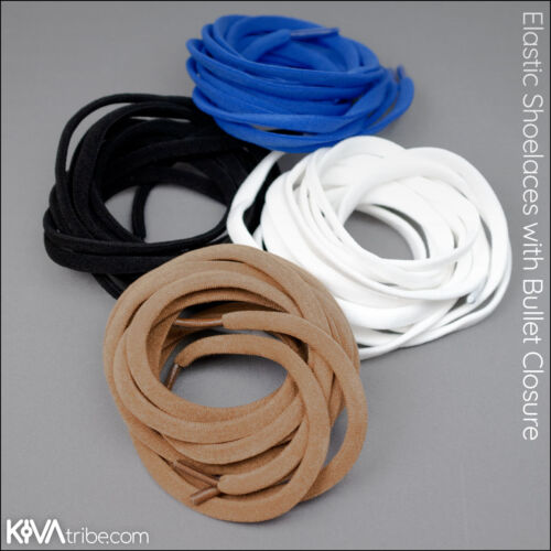 Elastic laces with bullet closure (assorted colours) by Kiva Tribe