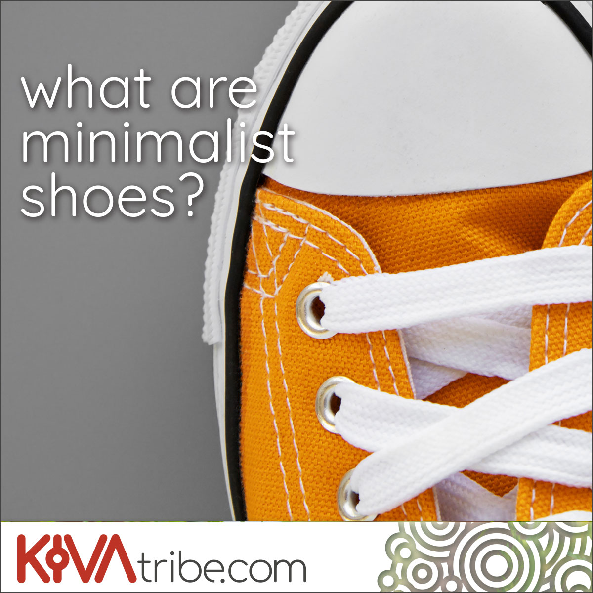 Image showing a pair of yellow shoes which some might describe as minimalist with the words "what are minimalist shoes?"